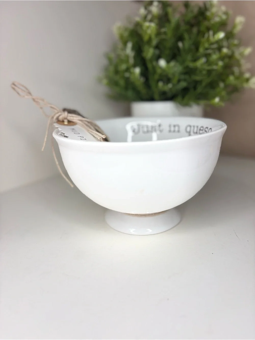 Mud Pie ‘Just In Queso’ Ceramic Dip Bowl Set with ‘So Cheesy’ Spoon